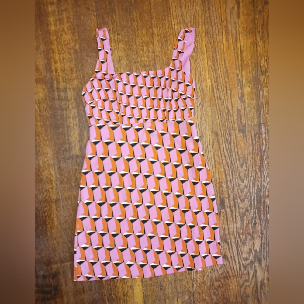 Diane Von Furstenberg for Target Sz. 2, 90's Shift Pink Modern Dress